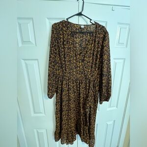 Old Navy - Black Flower Dress
